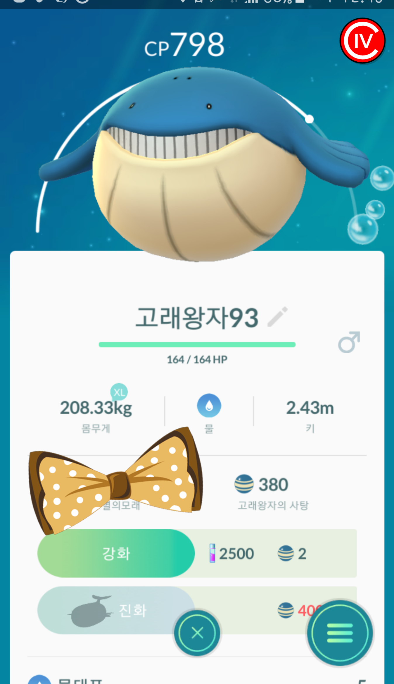 고래왕 진화까지 얼마안남았네요...후우
