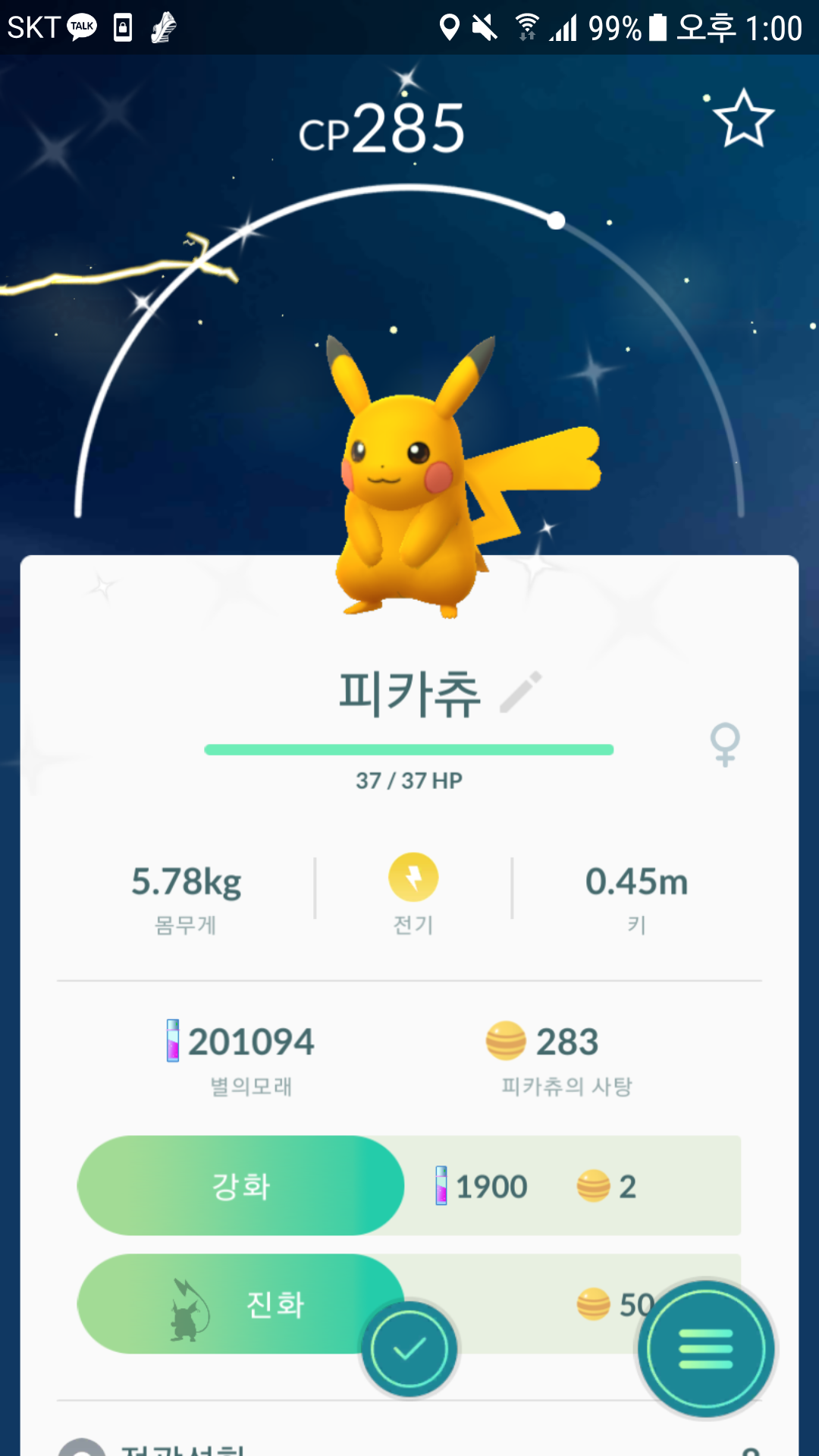 썬탠 피카츄~