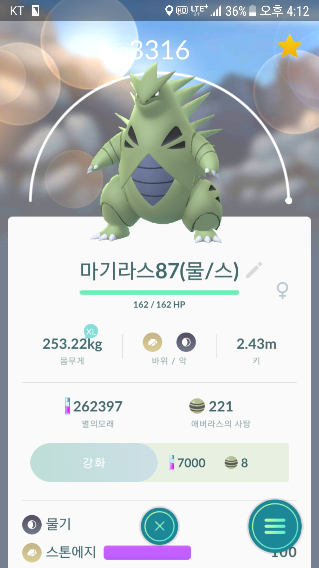 마기라스 진화~~