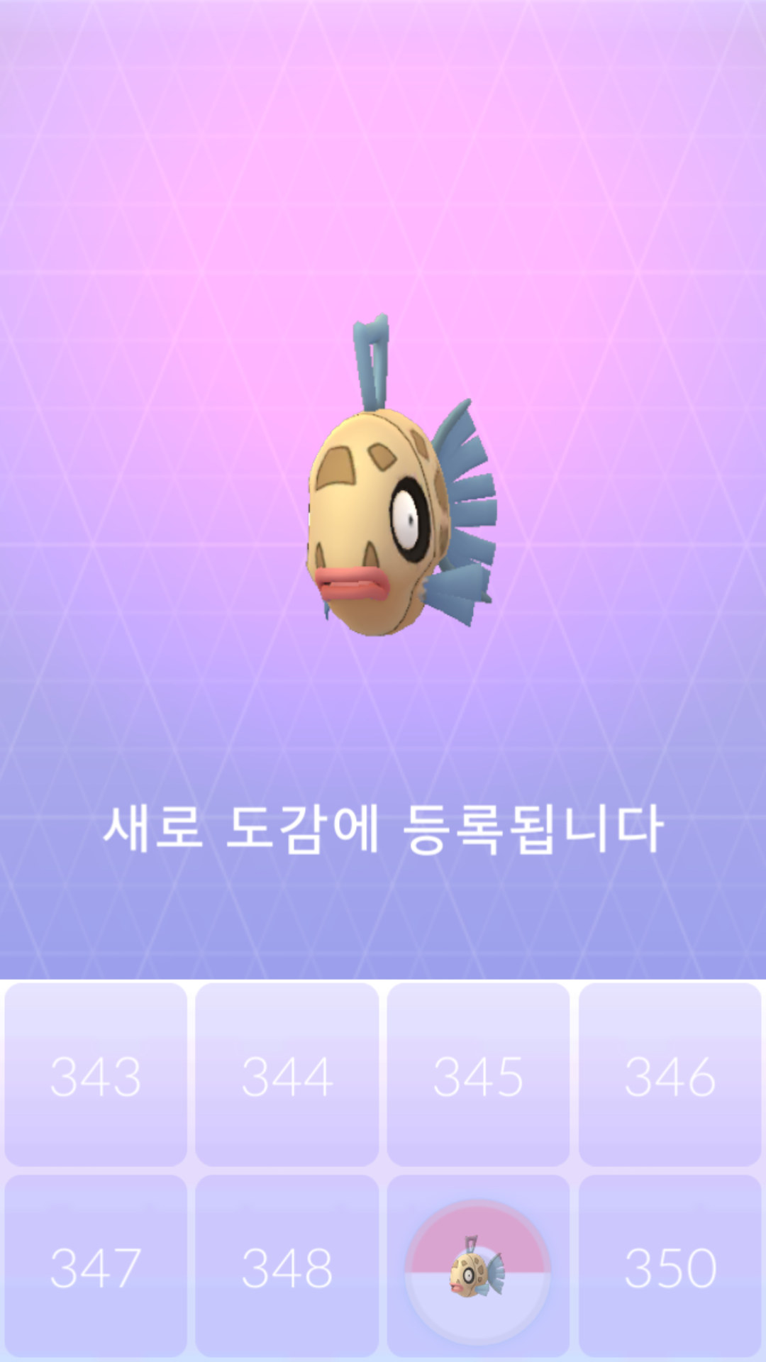 드디어 도감등록했어요