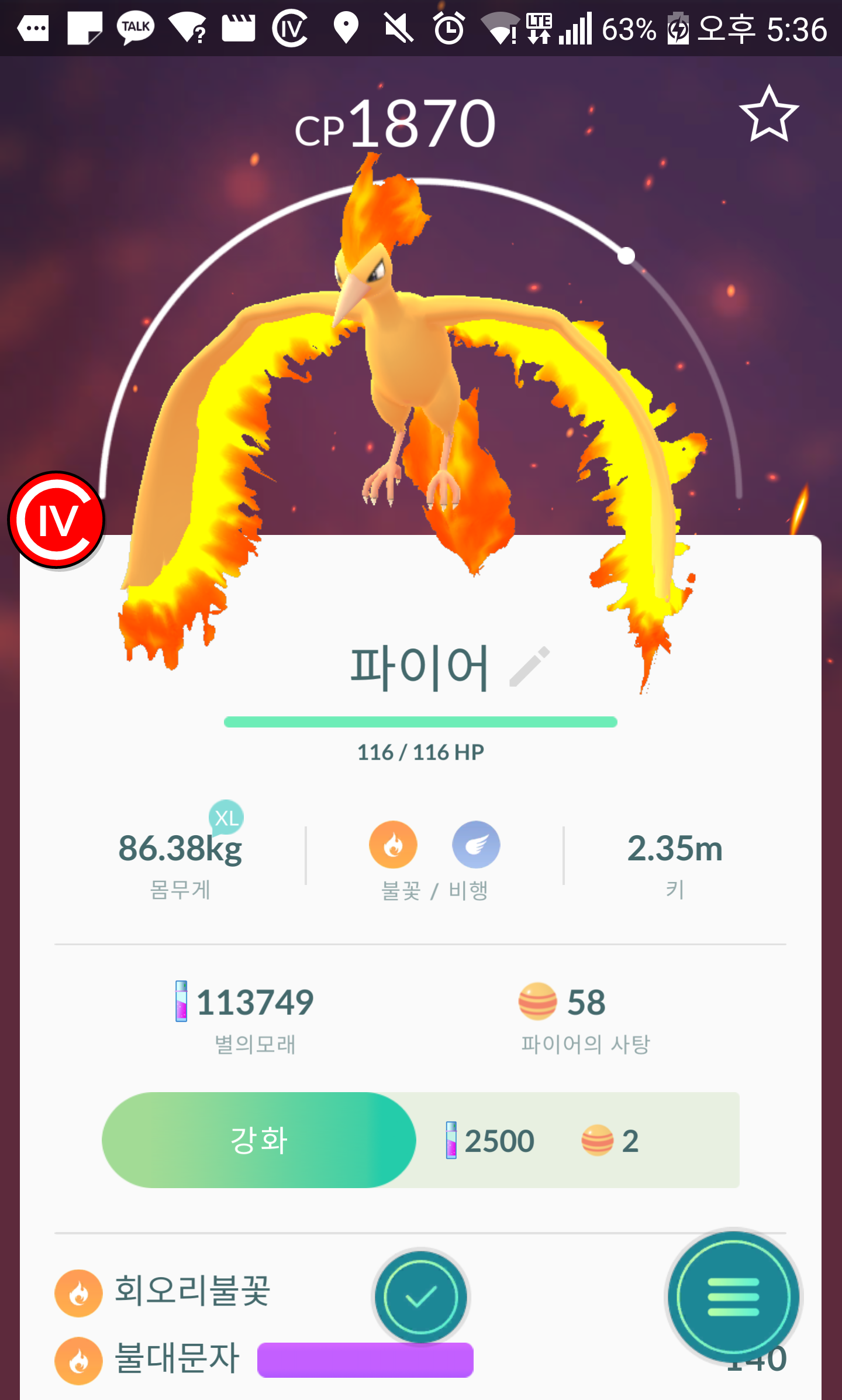 백프로  파이어  포획