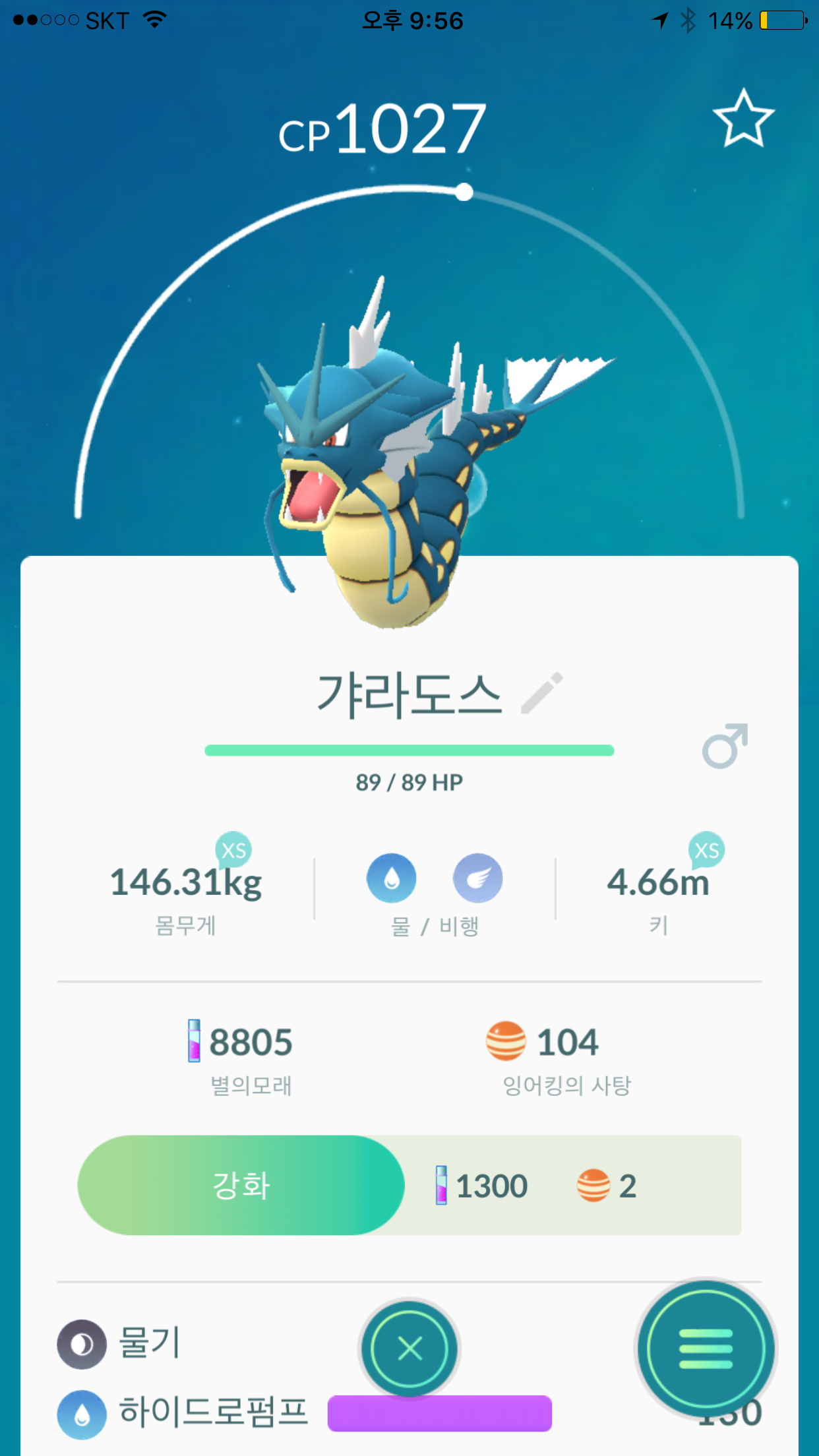 오늘 로켓맵으로 잡은 몬들