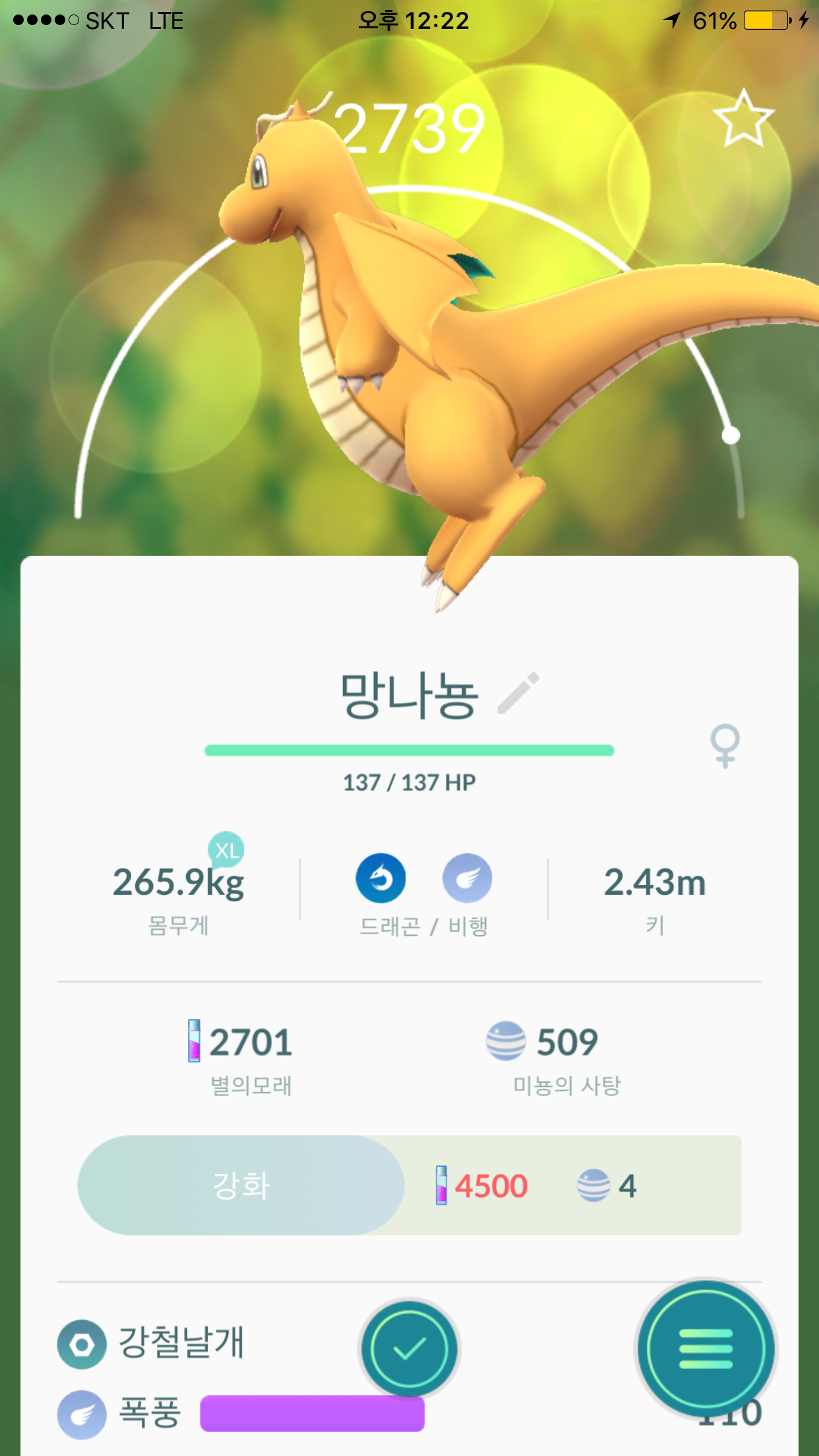 오늘 로켓맵으로 잡은 몬들