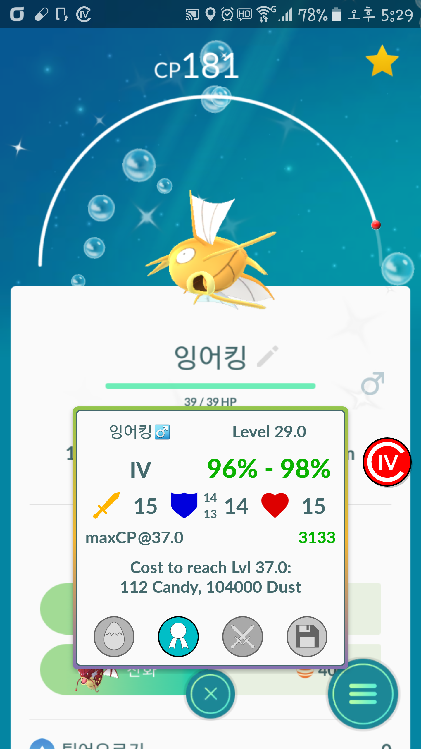 집에서 건진 잉어킹이네요^^
