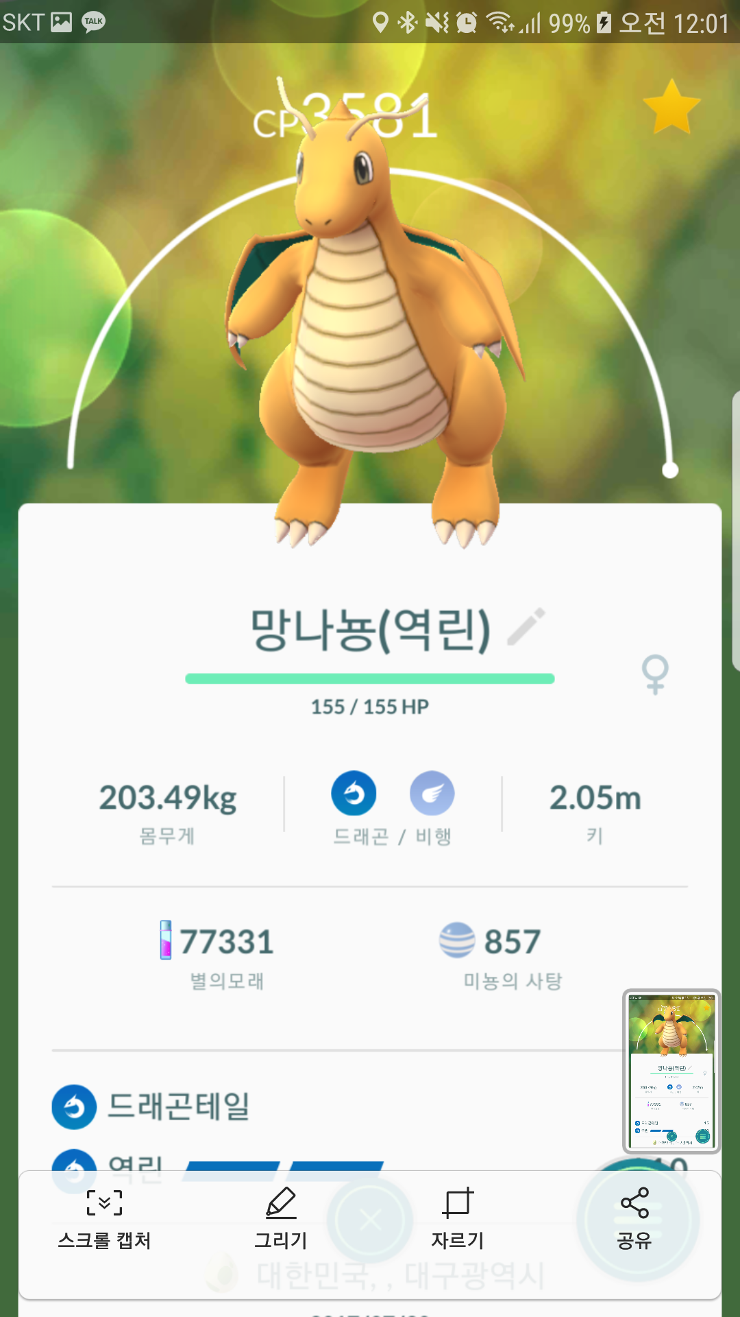 자랑할게 나뇽이