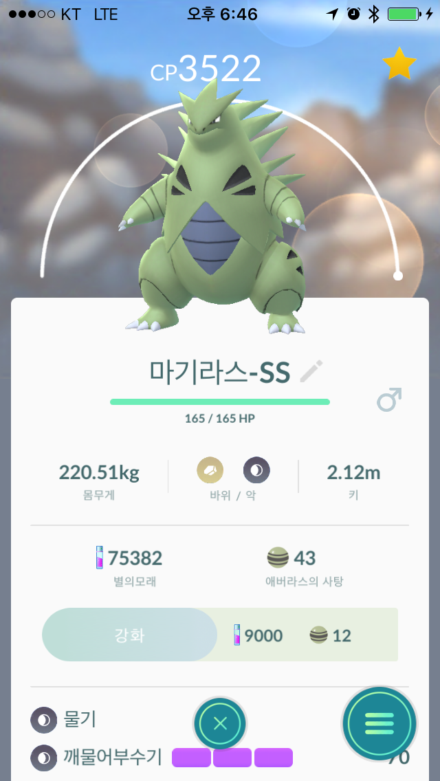 아끼는 포켓몬인데 짐은좀...
