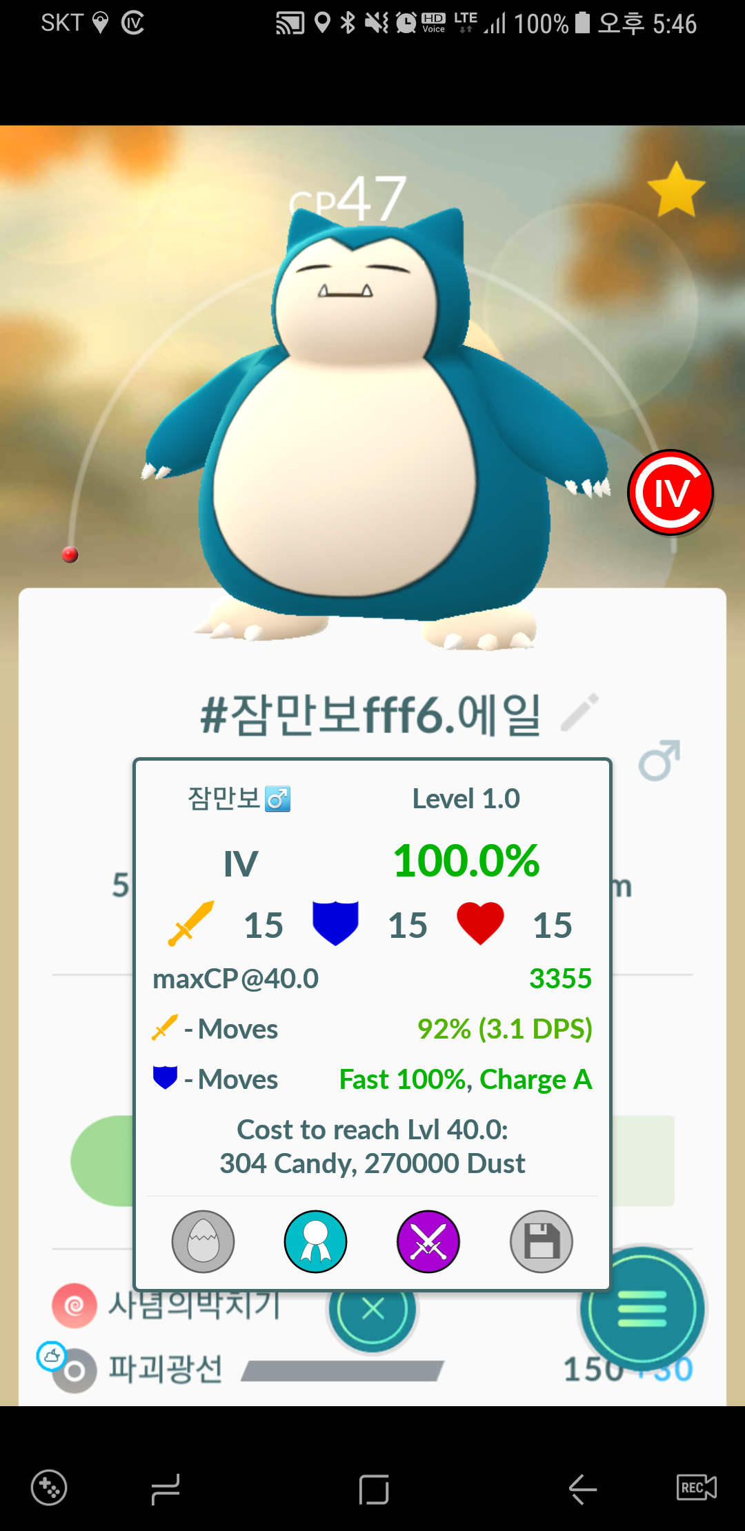 연약한 잠만보