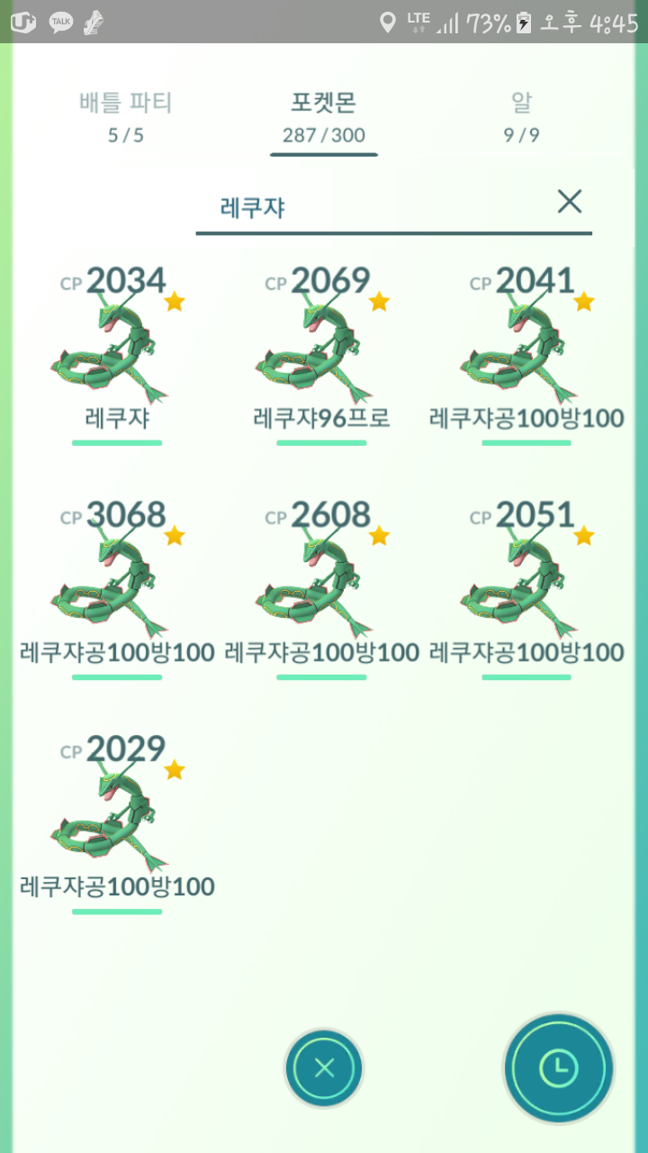 레쿠쟈 7마리 딜성햇네여