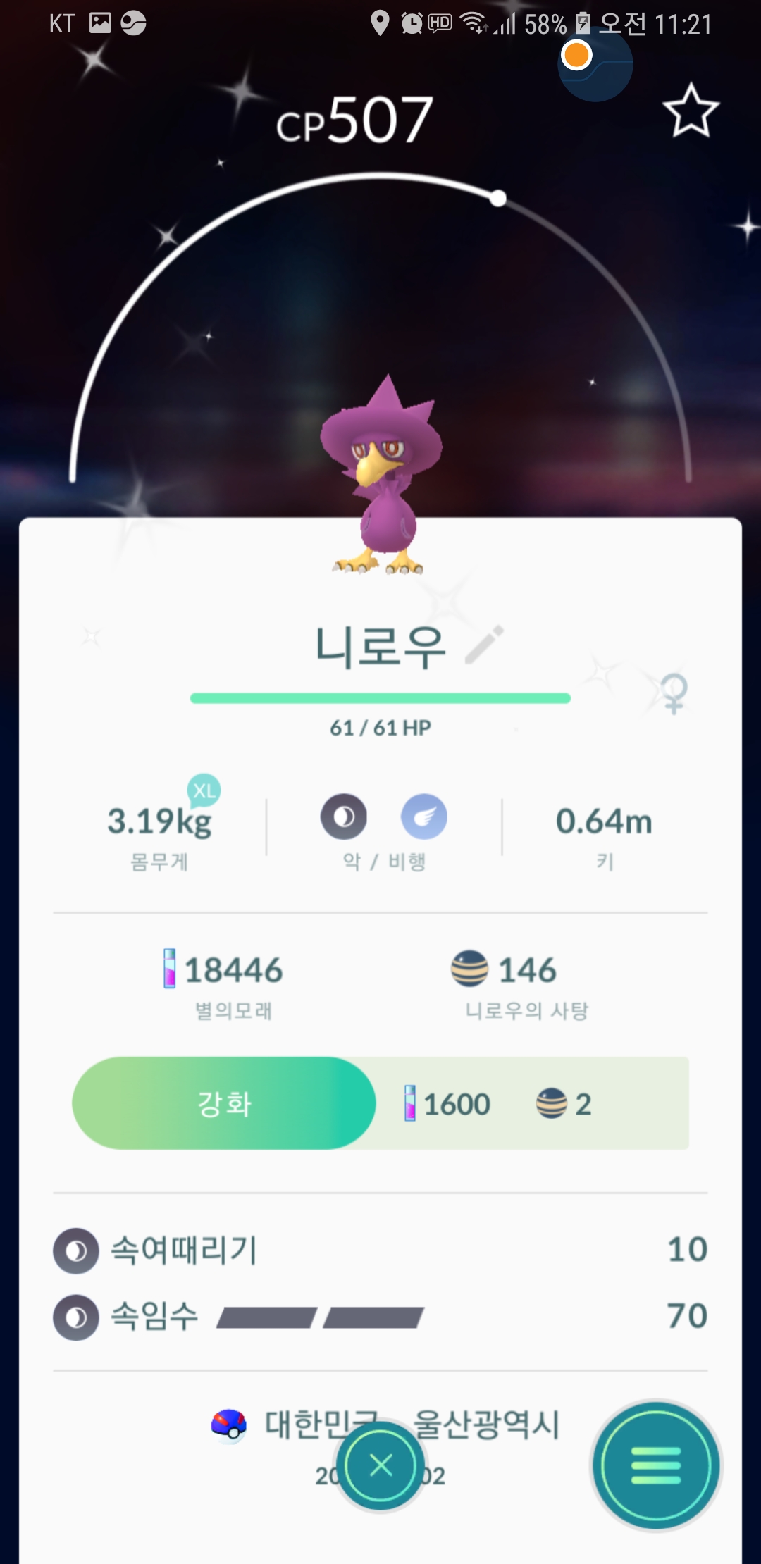 니로우 이로치 잡다