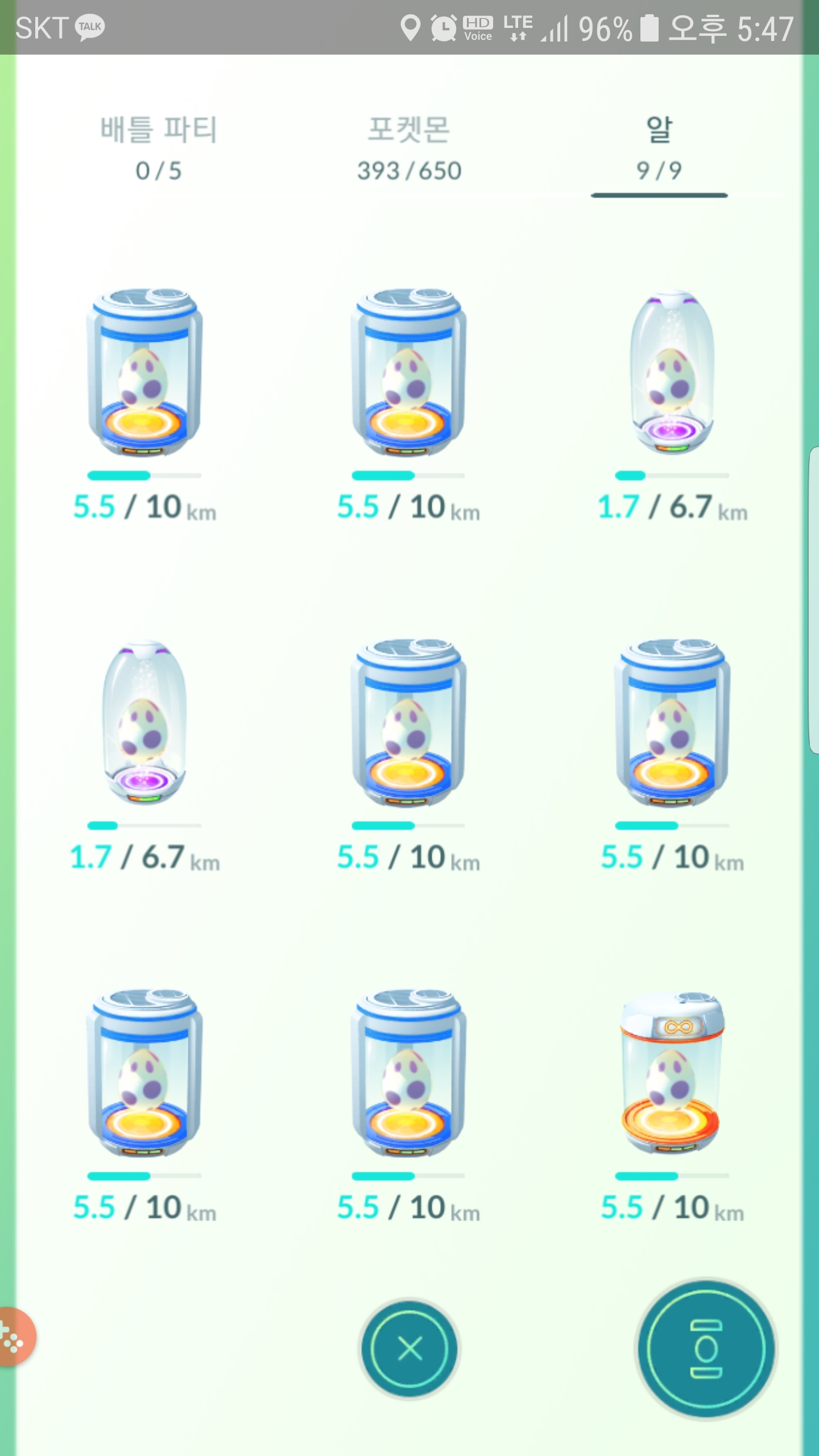 3일간 모은 10km알  과연