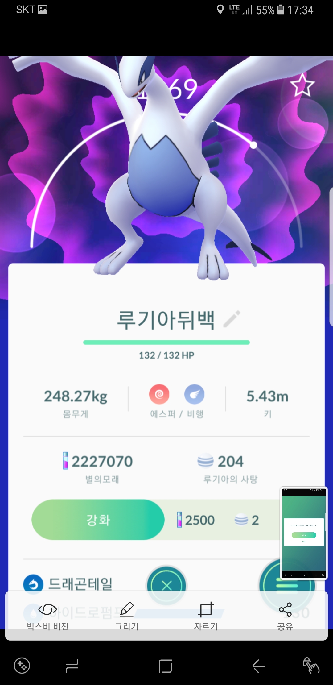 루기아  뒤백
