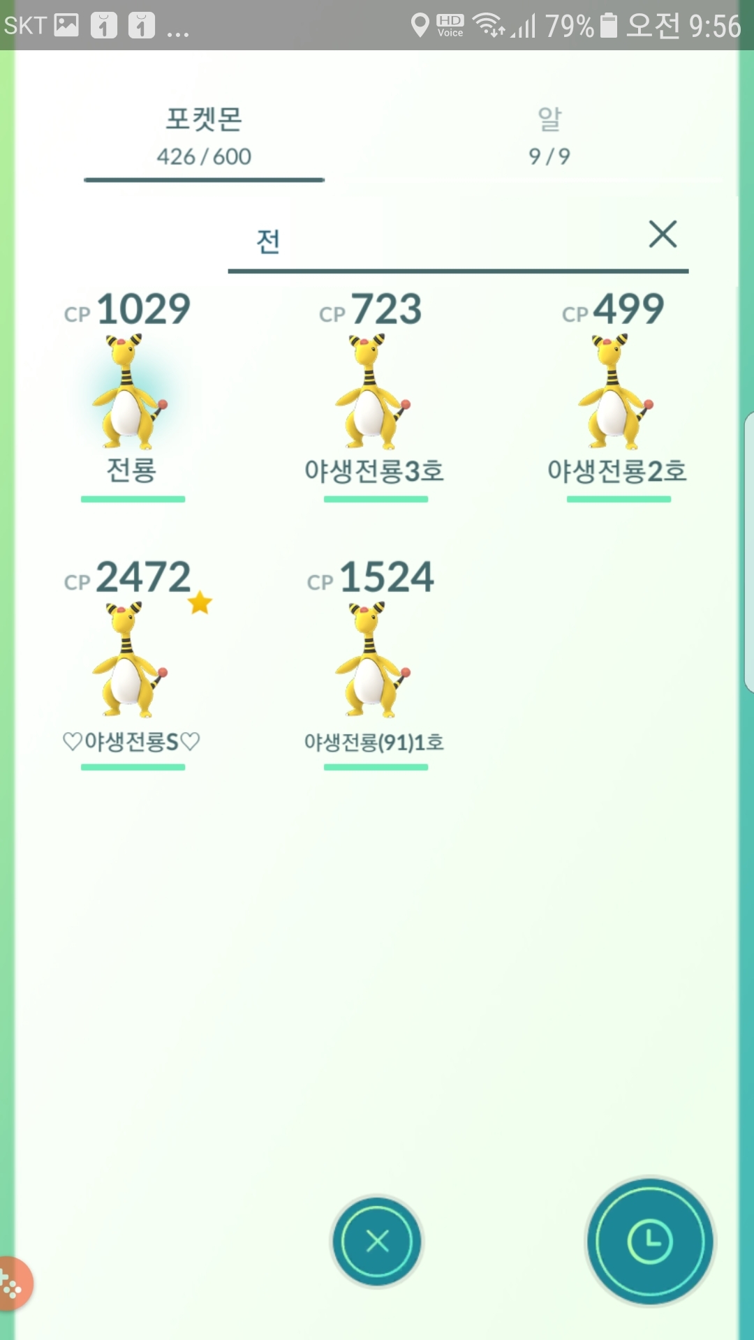 야생 전룡4번째 포획