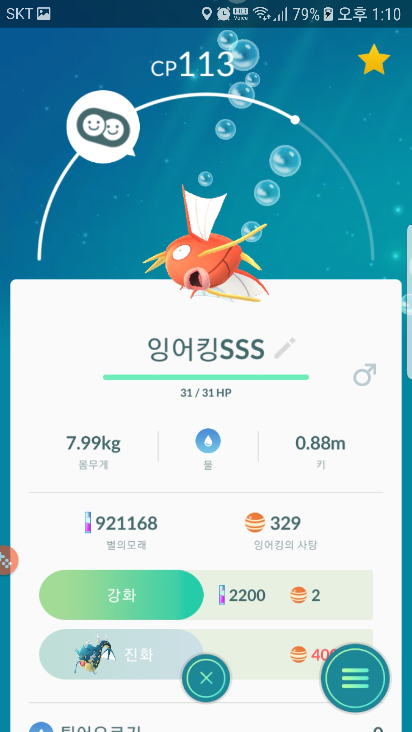 갸라도스는 이렇게 많은데~~~~
