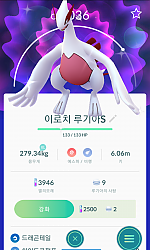 루기아 첫이로치 계체값 91%