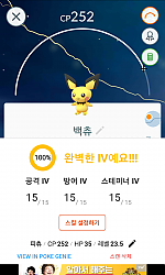 알에서 뜬 피츄 100%