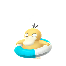 Psyduck with a swim ring